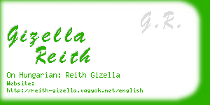 gizella reith business card